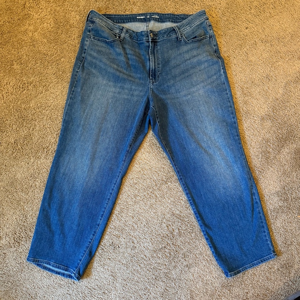 Old Navy High Rise Wow Loose Jeans 20S Medium Wash Size 20 Short